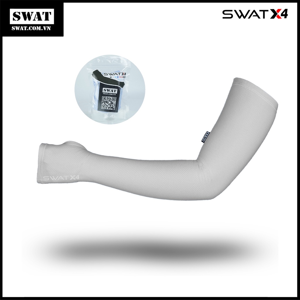 Ống tay Swat X4 màu xám chống nắng đi xe máy,xe đạp,hoạt động ngoài trời