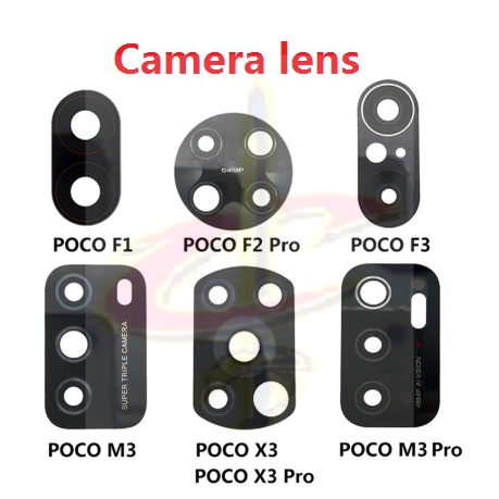 Kính Camera Sau Với một chất kết dính Cho xiaomi POCO F1 F2 M2 M3 X2 X3 Pro NFC GT