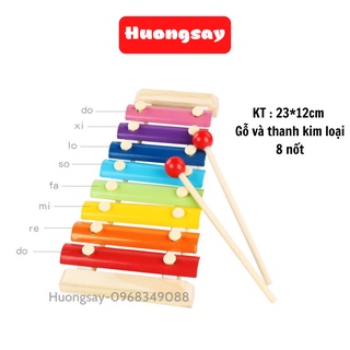 Đàn đồ chơi cho bé - Đàn Gỗ 8 Âm Thanh Phát Triển Khả Năng Cảm Quan, Cảm Thụ, Nhận Biết