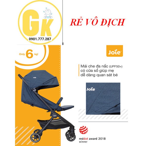 Xe đẩy trẻ em Joie Pact Deep Sea đến từ Anh Quốc  phù hợp với bé từ sơ sinh đến 15kg