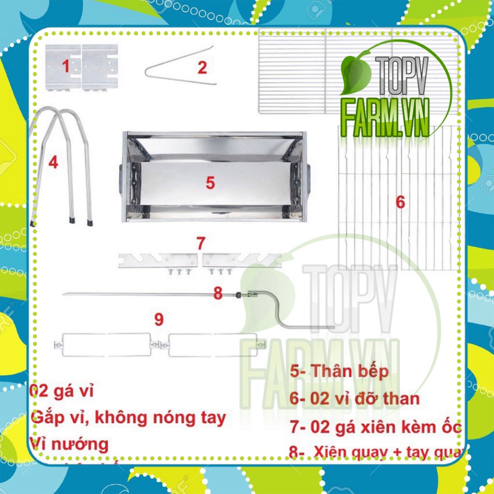 Bếp nướng than hoa đa năng TOPV  2 in 1,bếp nướng than hoa không khói,nướng ngoài trời,lò nướng thịt bằng than,inox DNL