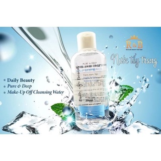 Nước tẩy trang Daily Beauty Pure & Deep Make-up Off Cleansing Water