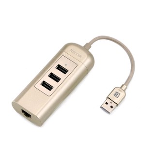 Cáp chuyển USB sang Lan+Hub USB 2.0 Remax RU-U4