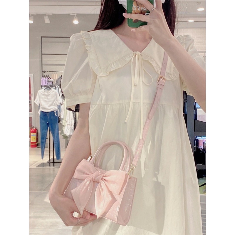 Túi Đeo Chéo Đính Nơ Ngọt Ngào Thời Trang Cho Nữ