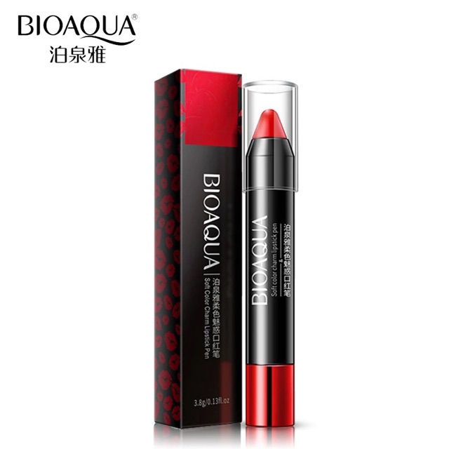 Son kem làm ẩm BIOAQUA-4 màu trẻ trung gợi cảm- Lâu trôi, không lem, không vón cục.