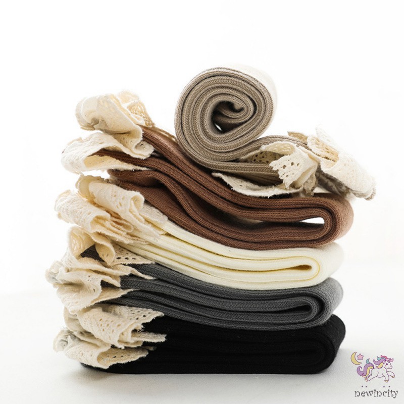 Vớ Cotton Viền Ren Mềm Mại Thời Trang Cho Bé Gái