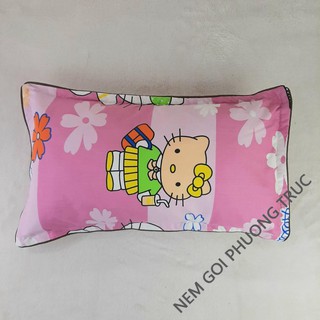 GỐI NẰM CHO BÉ 1 ĐẾN 8 TUỔI RUỘT GÒN MỀM, ÁO COTTON CHÍNH HÃNG KIMHOME