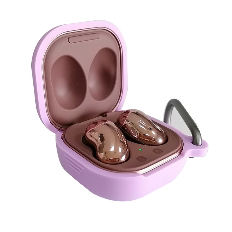 Vỏ bảo vệ hộp sạc tai nghe Galaxy-Buds Live màu trơn thời trang cao cấp