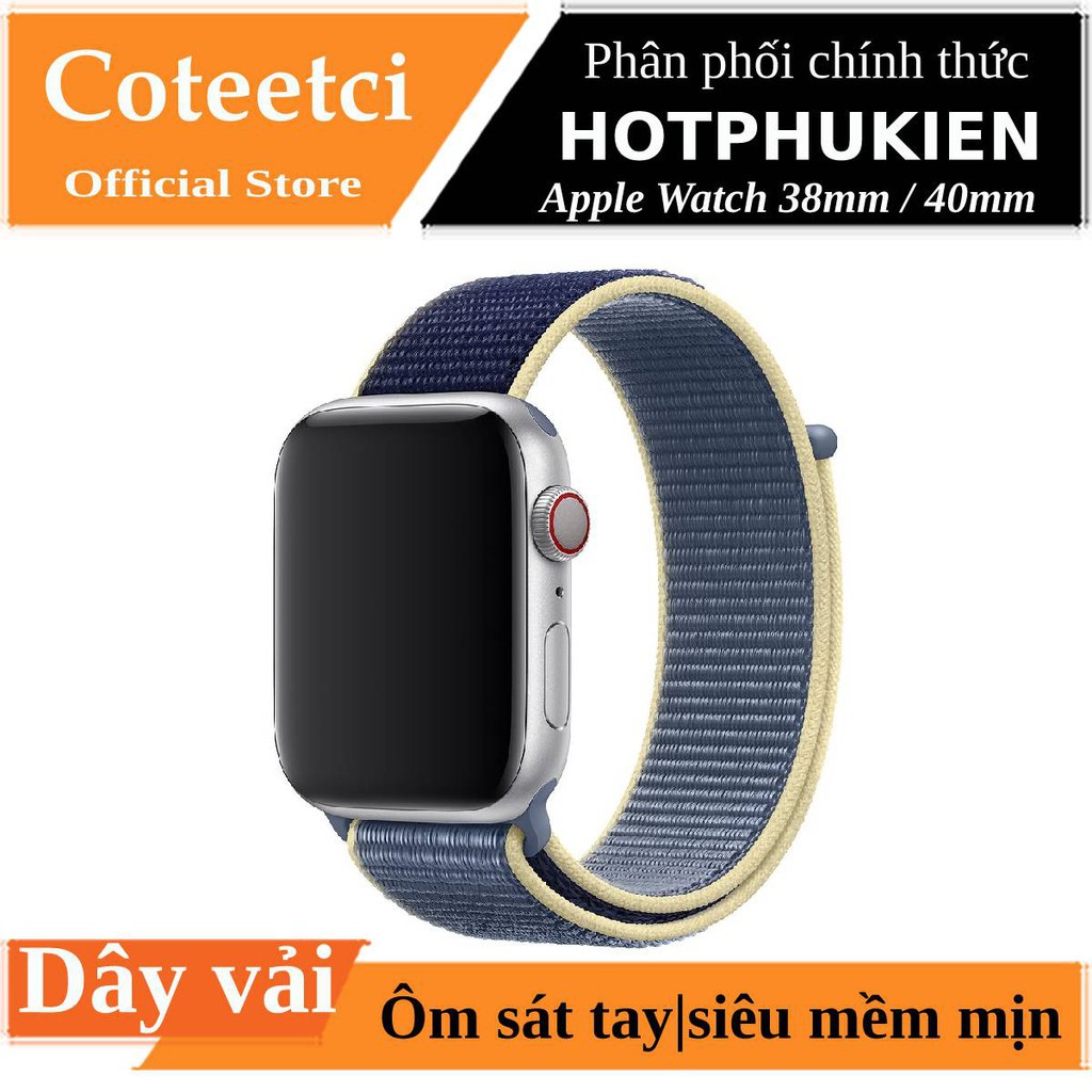 Dây vải đeo thay thế cho Apple Watch hiệu Coteetci Sport Loop (thời trang cá tính, dây siêu bền) - Hàng chính hãng