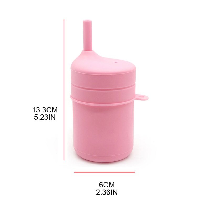Bình Uống Nước Silicone Có Ống Hút Cho Bé