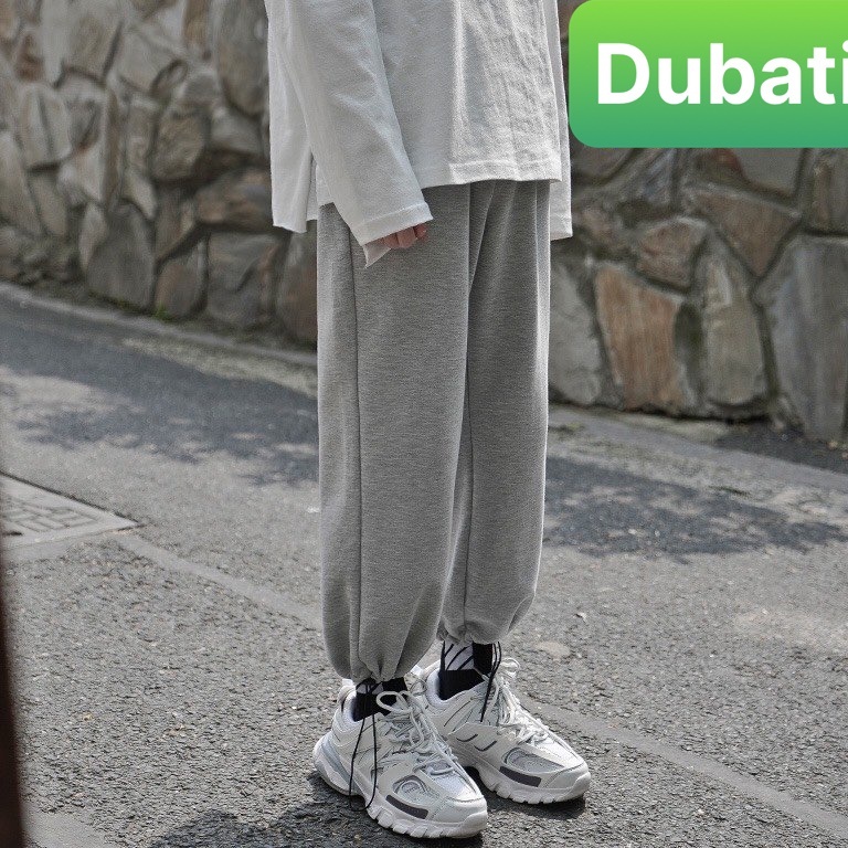 QUẦN JOGGER THỂ THAO NAM NỮ ỐNG BO HỌA TIẾT TRƠN PHONG CÁCH XỊN SÒ 2022- DUBATI FASHION