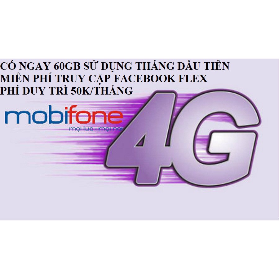 Sim Mobi 3g4g Gói Thaga Tặng Ngay 60gb Tháng đầu Tiênphí Duy Trì