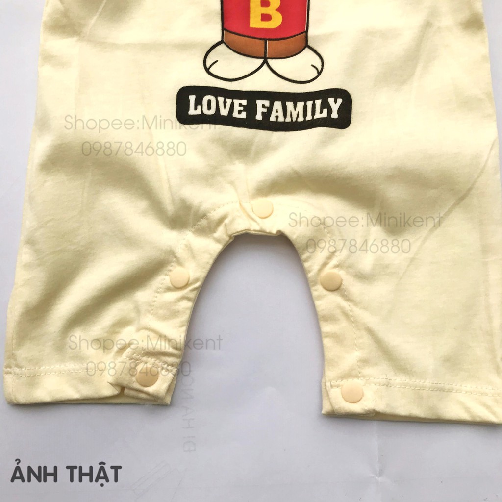 Body đùi cotton mỏng cho bé sơ sinh đến 7.5kg