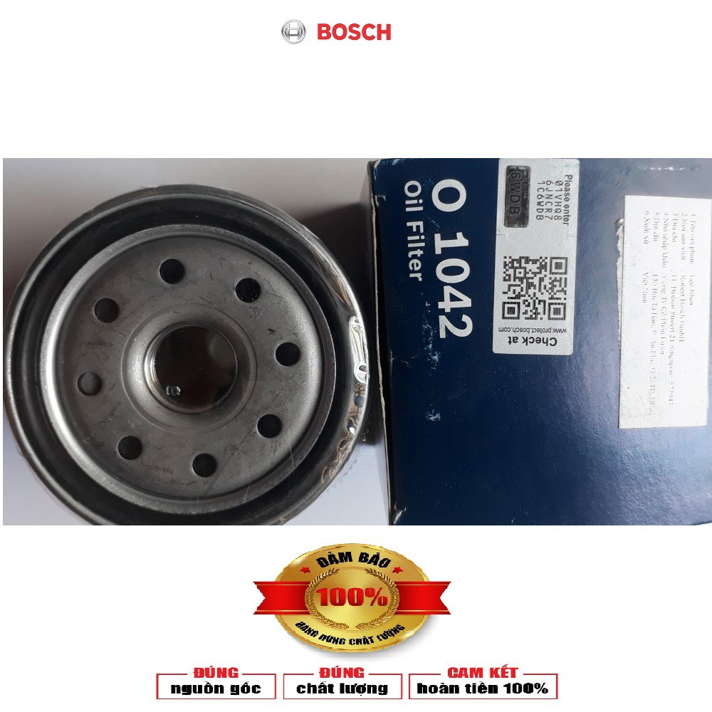 [ CHÍNH HÃNG ] Lọc Nhớt động cơ  Bosch dành Cho Xe Toyota INNOVA phân khúc 2.0 và 2.5  MÃ : AF1042