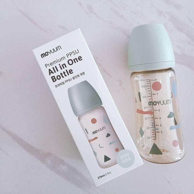 Bình Sữa Moyuum PPSU Mây Xanh Chính Hãng Hàn Quốc 170ml -270ml