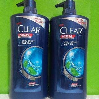 Dầu gội clear men 900g bạc hà