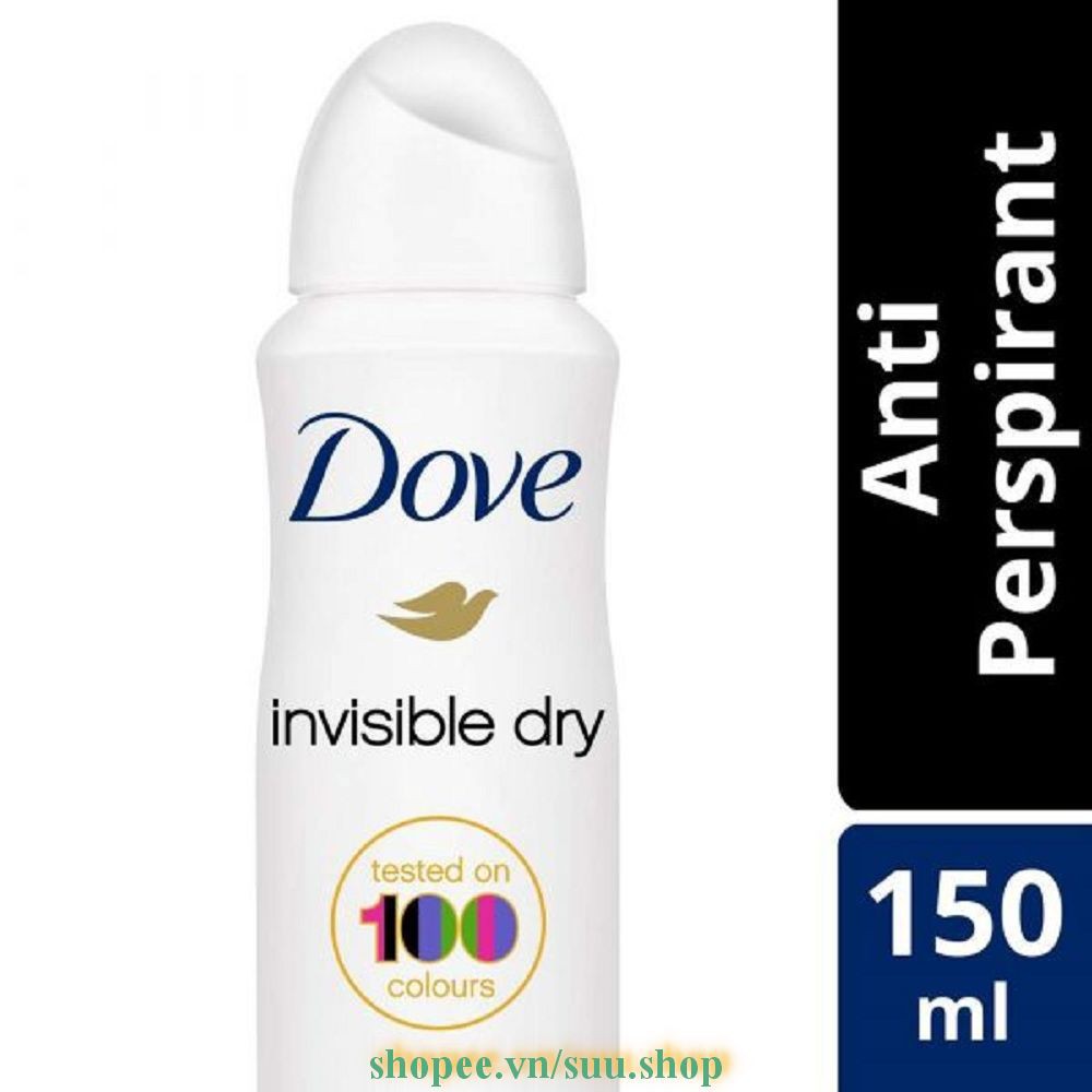 Xịt Khử Mùi Nữ 150Ml Dove Invisible Dry, suu.shop Cam Kết 100% Chính Hãng.