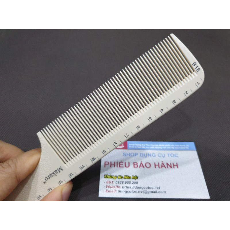 Lược Cắt Tóc Makaro B18, Lược Kê Cắt Tông Đơ WT-129 Bản To Loại Mỏng Chải Bám Tóc.