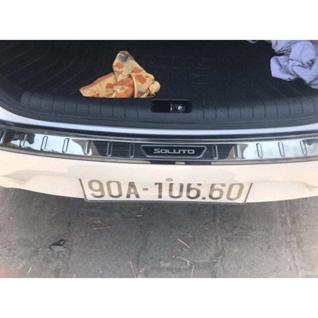 Ốp chống trầy cốp ngoài Soluto 2019 - 2020 - 2021 Chất liệu titan vân sước