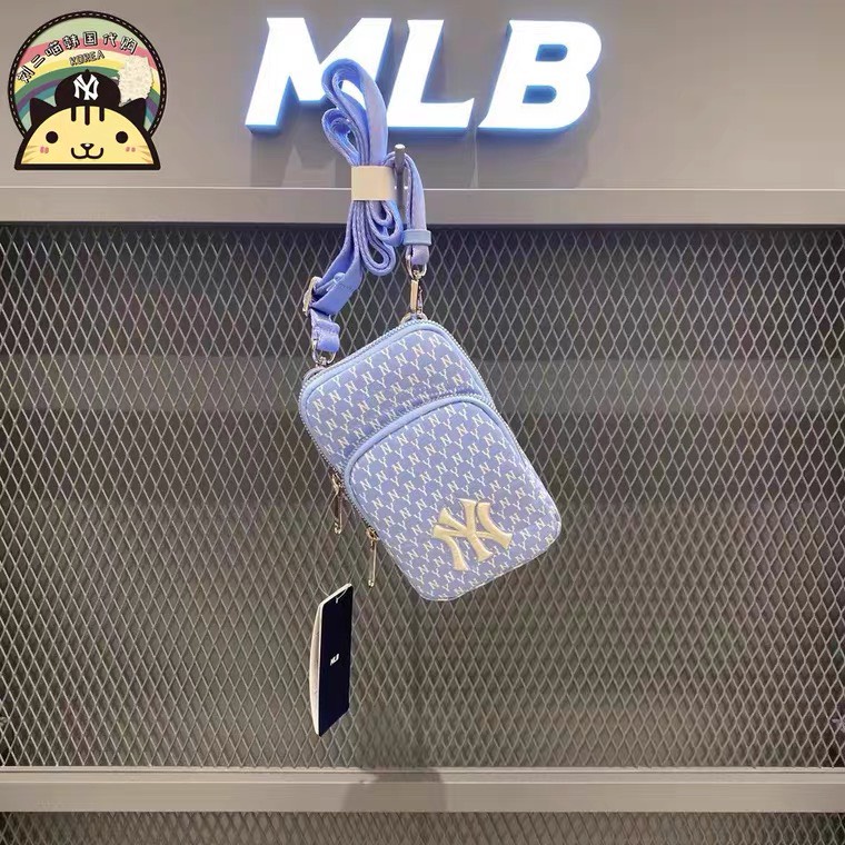 ▪┅SẴN HÀNG Túi MLB đeo thắt lưng mini đựng điện thoại thêu NY đầy đủ, PHONG CÁCH