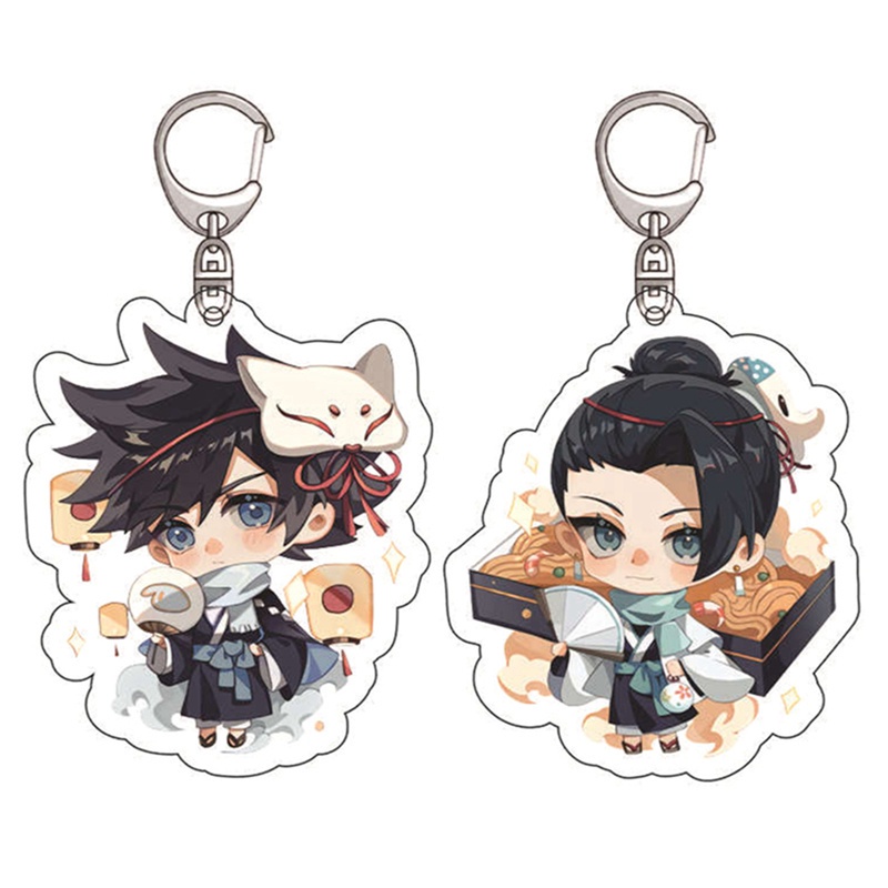 Móc khóa hai mặt bằng acrylic hình Songping Jujutsu Kaisen Fushiguro Yuji Itadori Anime Gojo Satoru Toge Megumi