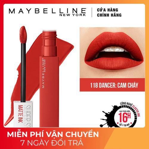 Son Kem Lì 16h Lâu Trôi Maybelline New York Super Stay Matte Ink City Edition Lipstick 5ml - Mỹ Chính Hãng new