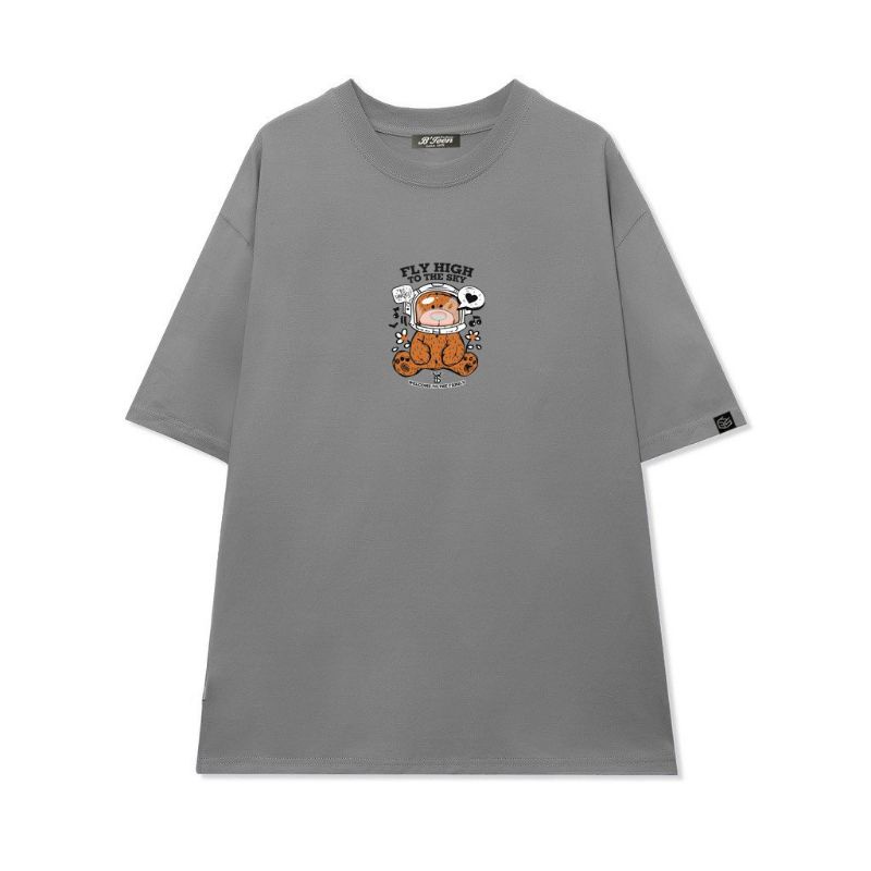 Áo thun Có sizeFull màu unisex tay lỡ gấu Fly High