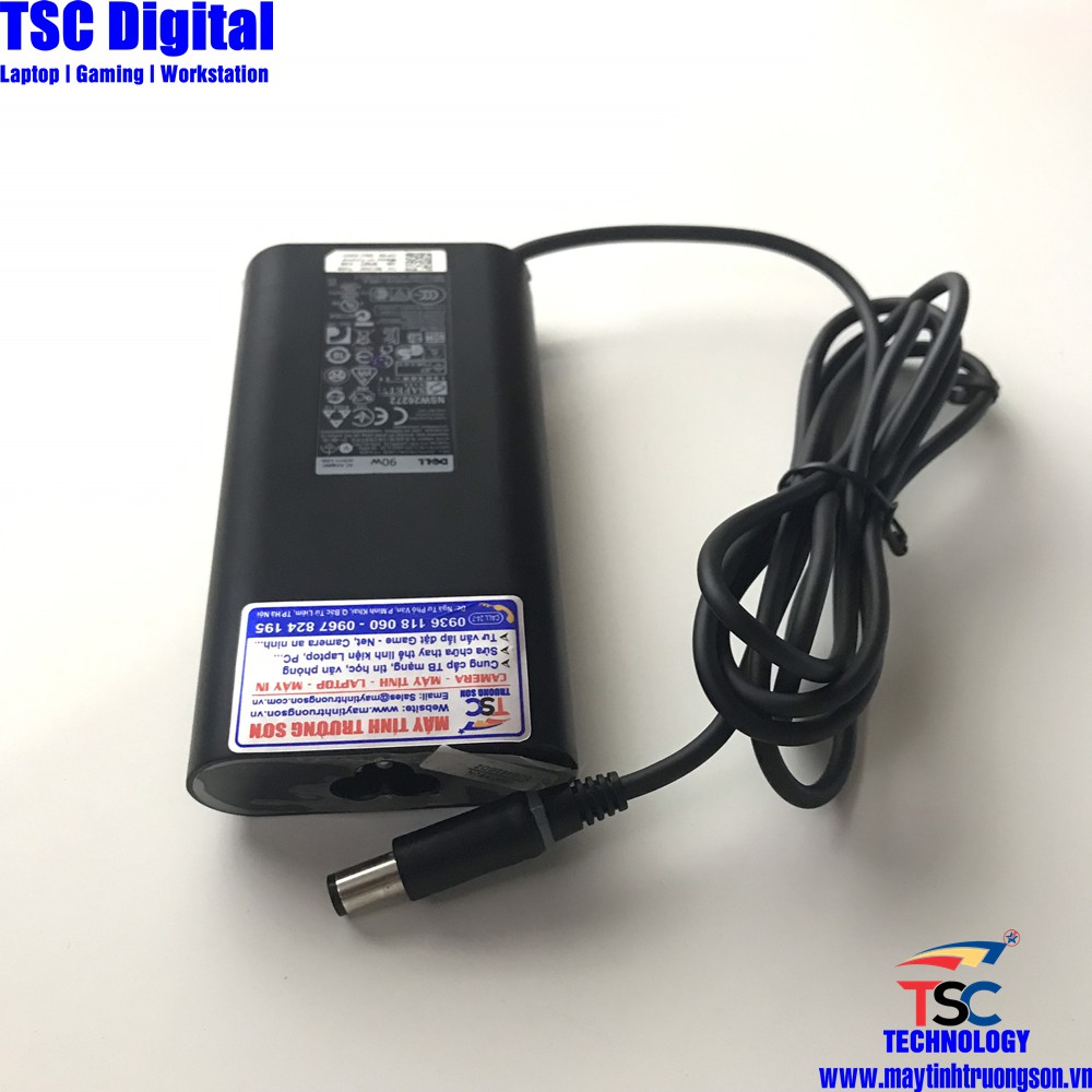 Sạc Laptop Dell Zin Chuẩn USA 19.5V – 4.62A – 90W | Chân Kim To Adapter Dell 90w Zin