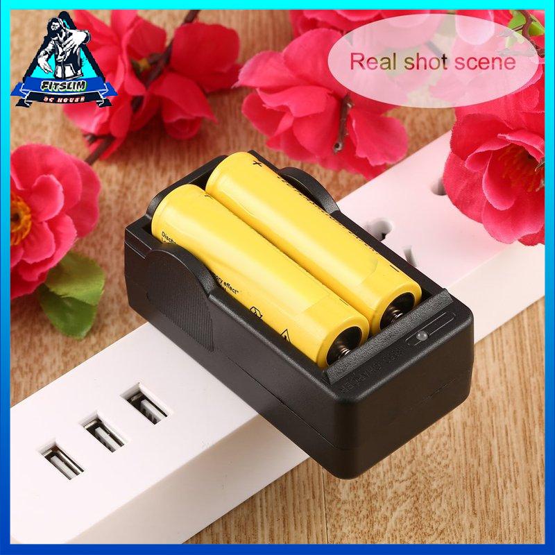 [Fitslim] US Plug 18650 Li-ion Battery Charger Travel Wall Home Charger 110-240V
