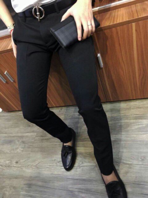 QUẦN ÂU NAM ĐẸP ỐNG CÔN DÁNG BODY, VẢI MỀM MỊN CHỐNG NHĂN -BQ450 | BigBuy360 - bigbuy360.vn