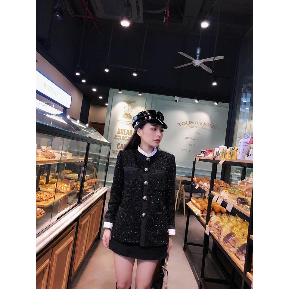 ÁO DẠ TWEET ĐEN
