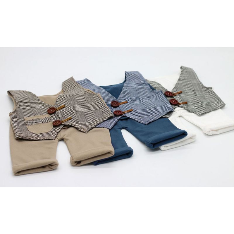 Bộ Áo Vest + Quần Dài Lịch Lãm Cho Bé Trai Chụp Ảnh
