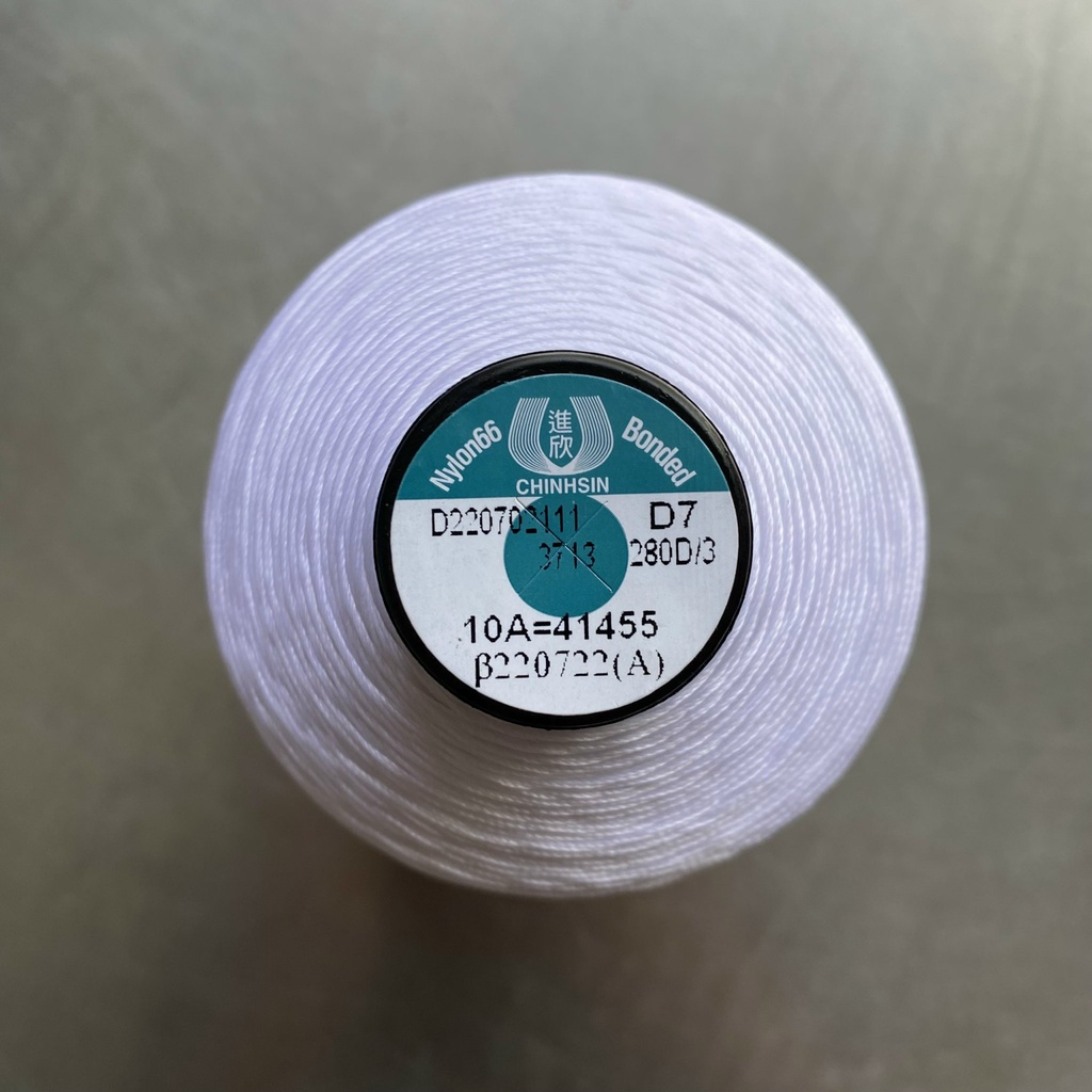 Chỉ nilong 280D/3 cuộn siêu lớn 275gr/ cuộn, dùng trong may ba lô, giày da, túi xách