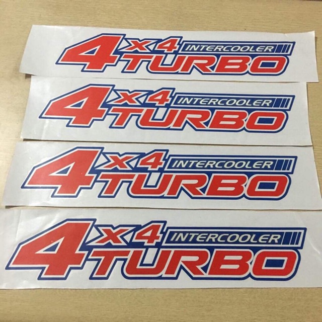 TEM DÁN PHẢN QUANG XE TẢI 4x4 TURBO