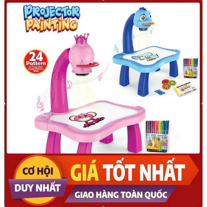 ❤️️ 𝑭𝑹𝑬𝑬𝑺𝑯𝑰𝑷 ❤️️ BỘ BÀN VẼ CÓ ĐÈN CHIẾU❤️️ MÁY CHIẾU VẼ TRANH THÔNG MINH❤️️ CÓ NHẠC CHO BÉ