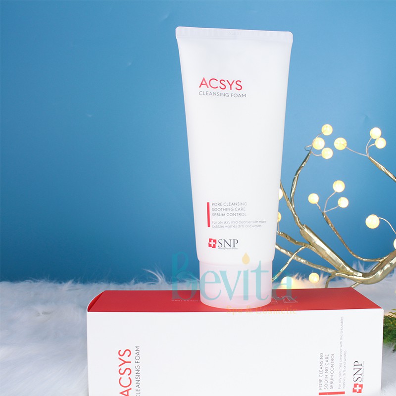 [Ngăn Ngừa Mụn Hiệu Quả] Sữa rửa mặt cho da mụn SNP ACSYS Cleansing Foam 180g, sữa rửa mặt da nhờn - Bevita | BigBuy360 - bigbuy360.vn