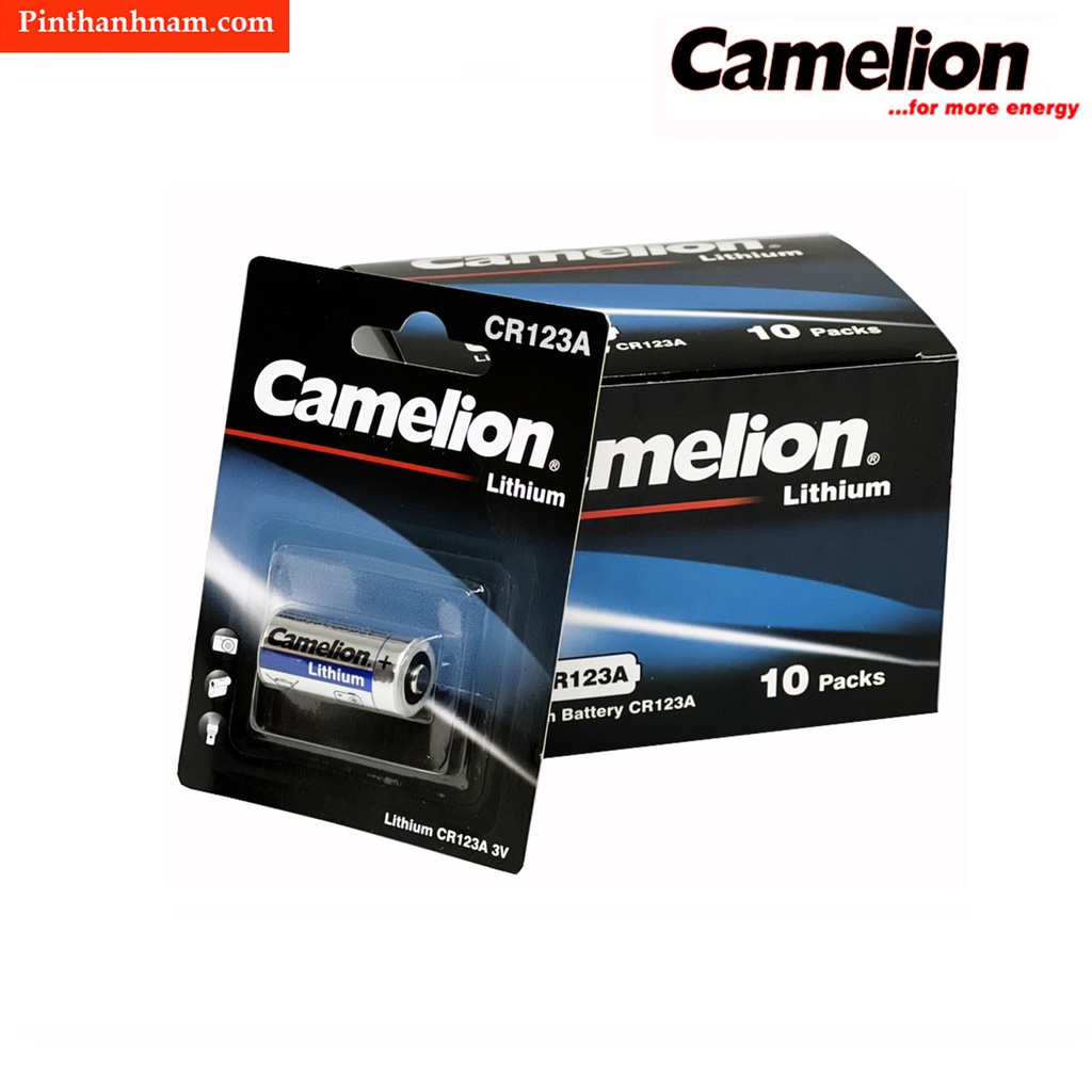 Pin CR123A Camelion lithium 3V vỉ 1 viên dung lượng cao
