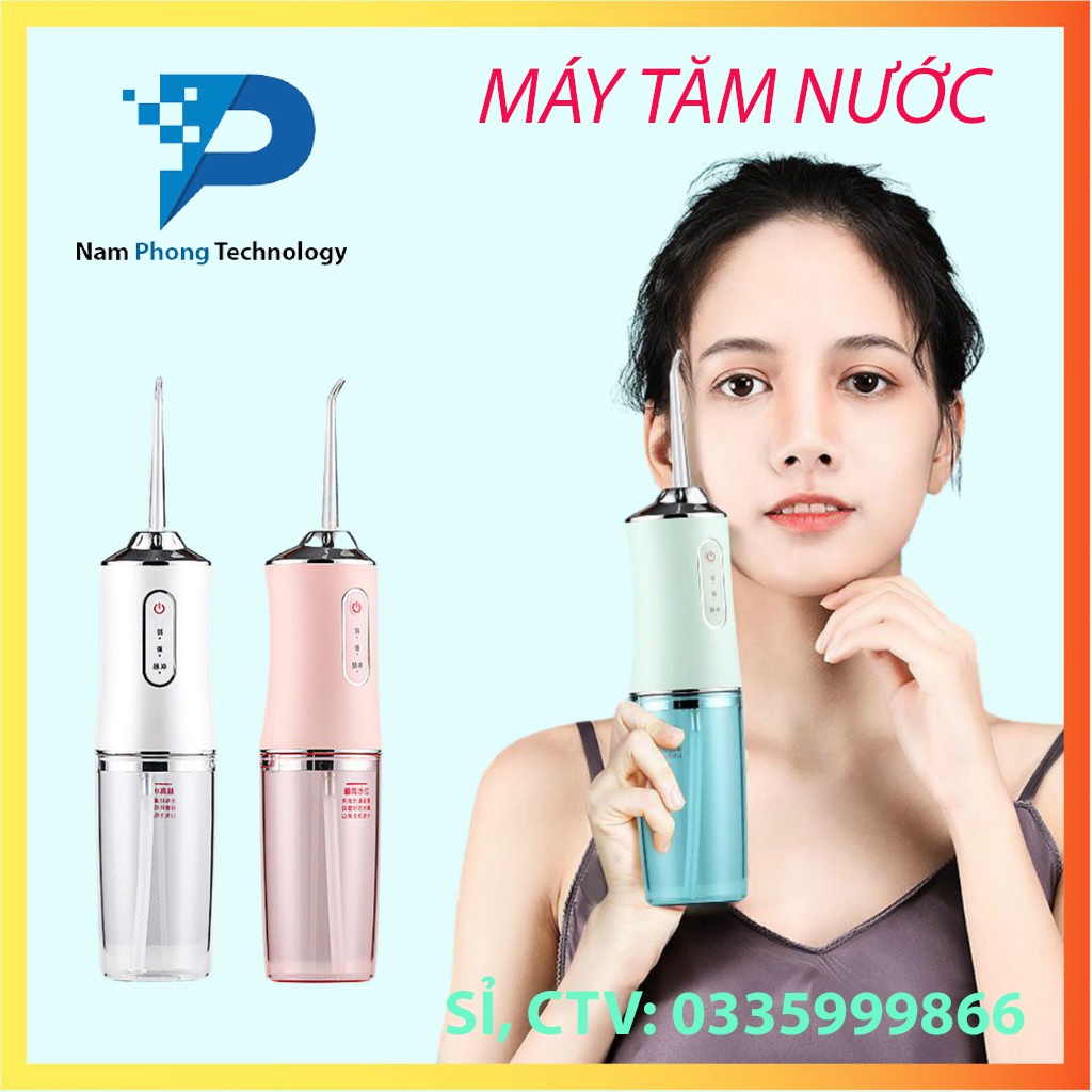 [HÀNG CHÍNH HÃNG] MÁY TĂM NƯỚC CẦM TAY, DỤNG CỤ LÀM SẠCH RĂNG MIỆNG CAO CẤP THẾ HỆ MỚI - TIỆN LỢI AN TOÀN