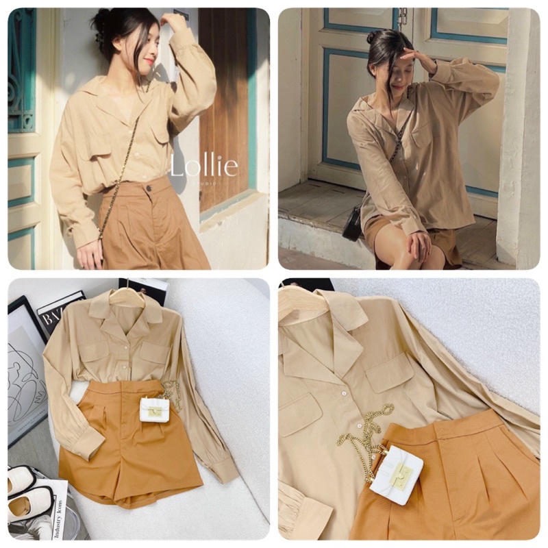 SET SƠ MI TÚI NẮP + SHORT