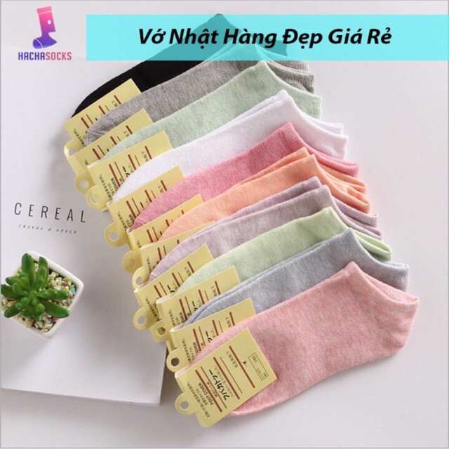 Set 10 Đôi Tất Unisex Nữ Xuất Nhật Đi Cực Êm Chân Chống Hôi Chân Hàng Cao Cấp