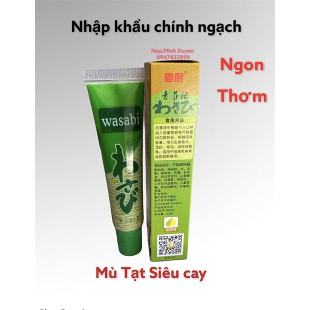 Cay vô địch - mù tạt siêu cay EC wasabi 43g