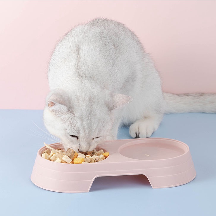 Bát Ăn Đôi Chó Mèo Chất Liệu Nhựa ABS BA8172 MIAOCAT