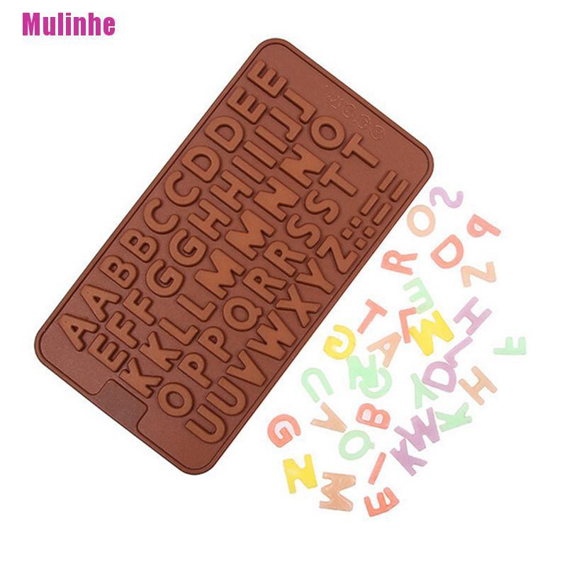 1 Khuôn Silicone Tạo Hình Bảng Chữ Cái Trang Trí Bánh