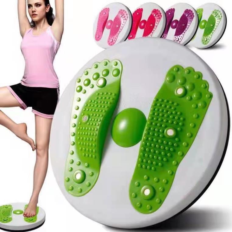 Đĩa Xoay Eo Thon Gọn Kết Hợp Massager Bàn Chân