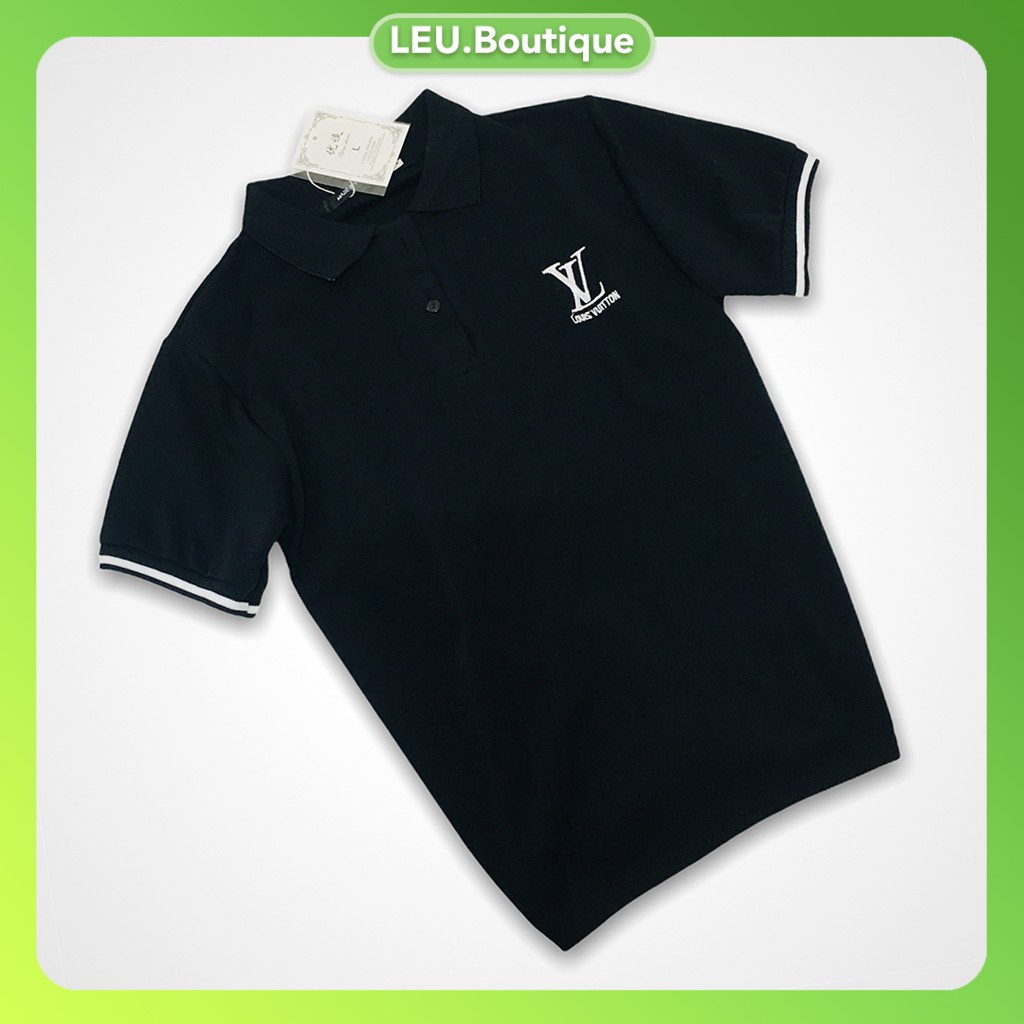 Áo thun Nam ngắn tay có cổ, áo polo Nam thêu logo LOUVU trước ngực cao cấp, thiết kế sang trọng, cực rẻ