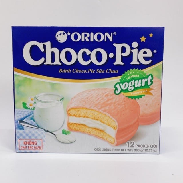 Bánh Choco Pie Yougurt Sữa Chua Hộp 360Gr