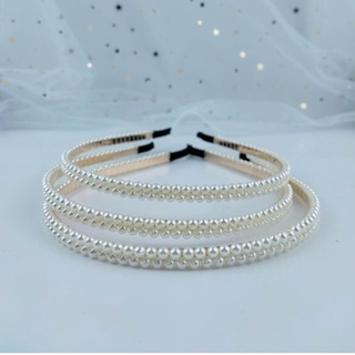 Bòm tóc ngọc trai nhân tạo băng đô nữ đẹp vintage xược tóc thời trang hàn Quốc Minzu 031