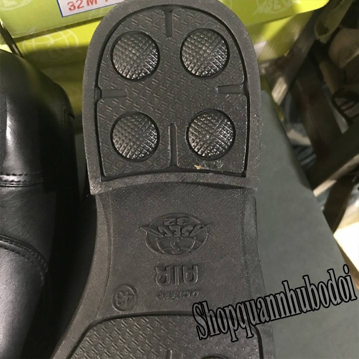 GIÀY ĐEN ĐẾ HƠI DA CỪU CAO CẤP ARMY ASECO 32 GENERALS