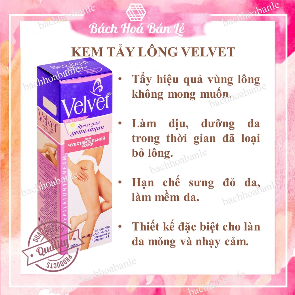 KEM TẨY LÔNG VELVET