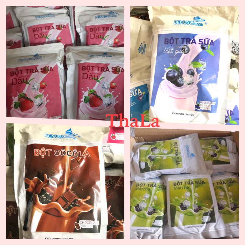 Bột Làm Trà Sữa Hương Vị Dâu cao cấp Benus